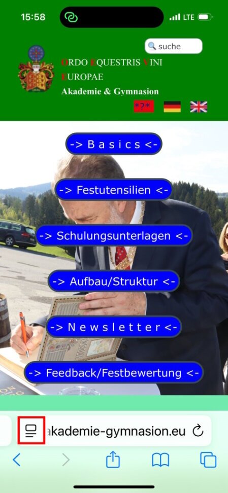 Auswahl Sprache