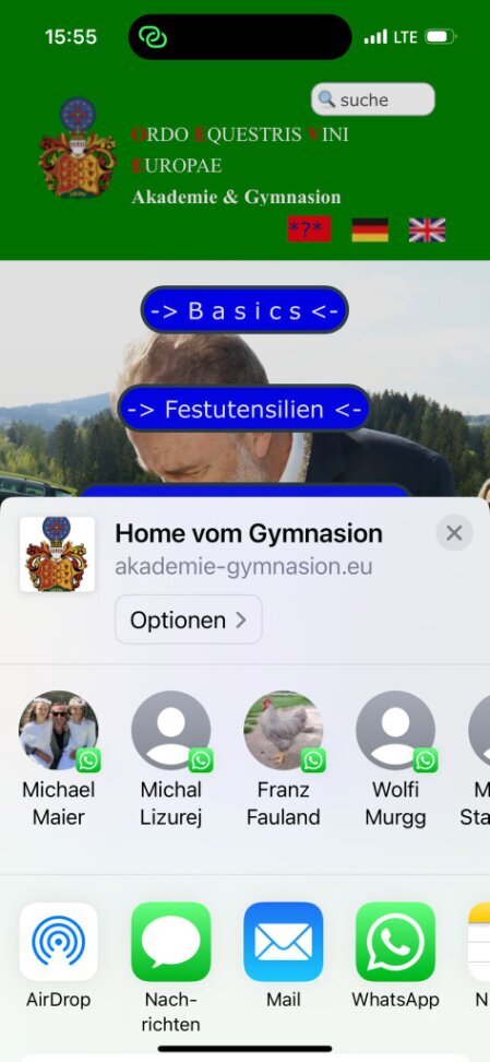 Auswahl zur Speicherung des Icons